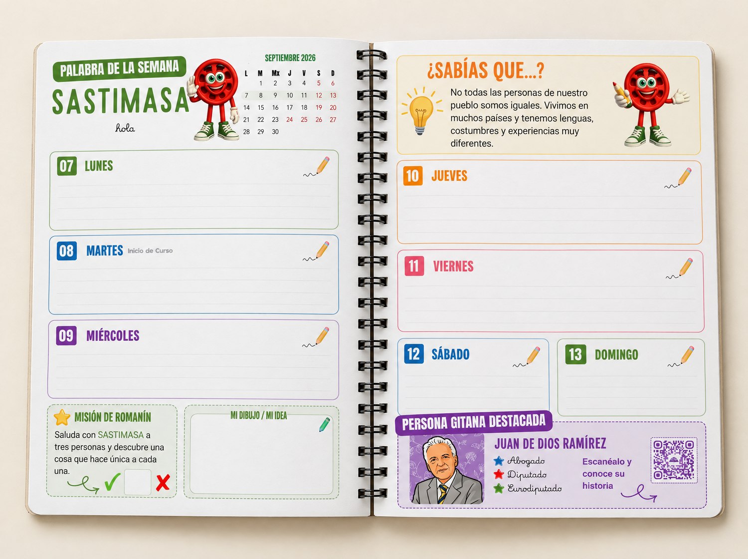 Agenda Romanipen Escolar 2026/2027 - Imagen 2